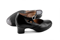 Zapatos de baile semillado - Areco Profesional (negro)