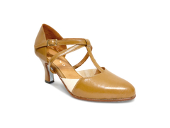 Zapatos de baile con suela de cromo - LYON (Camel) - comprar online