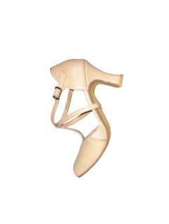 Zapatos de baile con suela de cromo - LYON (nude) - Moreno