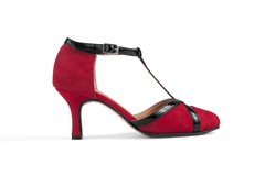 Zapatos de baile - Moscú (negro y rojo) - Moreno