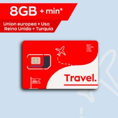 8GB para Europa+Turquia+USA