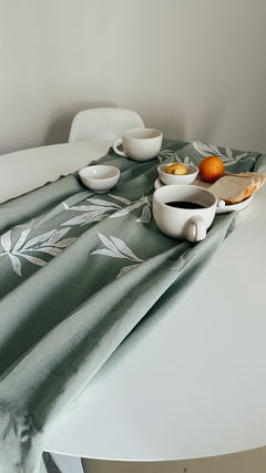 Camino - Pie de cama olivo verde - comprar online