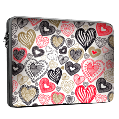 FUNDA Notebook Neoprene Est 18 Corazones