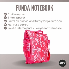 Maletín Notebook Estampado Fucsia - comprar online