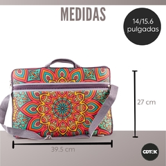 Maletin Porta Notebook 14/15.6" Neoprene con Bolsillo al frente estampado 33 en internet