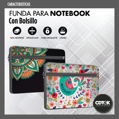 Funda Notebook con Bolsillo al frente Negro - comprar online