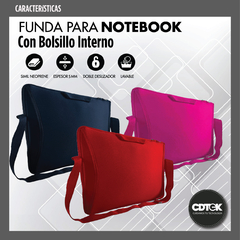 Maletin Notebook 14/15,6" Neoprene con Manija y Correa - comprar online
