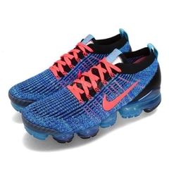 Tênis Nike Air VaporMax Flyknit 3.0 Azul e Laranja Blue Fury Masculino na internet