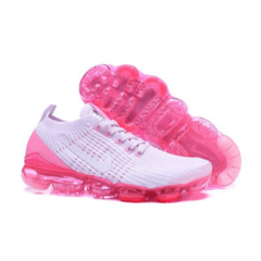 Tênis Nike Air VaporMax Flyknit 3.0 Pink Rise Rosa e Branco Feminino - comprar online