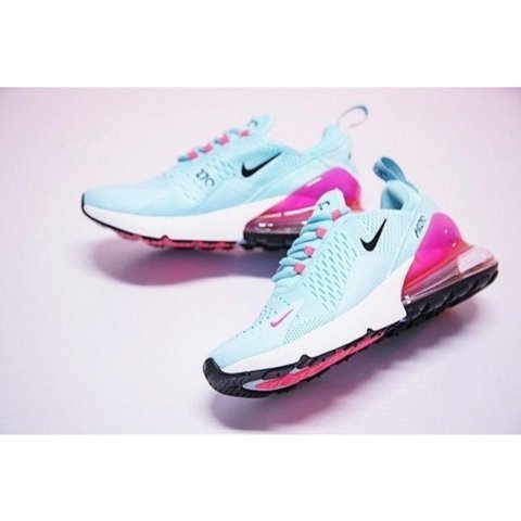 TÊNIS NIKE AIR MAX 270 AZUL CLARO E ROSA