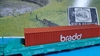 i872 - Vagao Brado Double Stack c/ container brado number PRT-064952-0 Frateschi - Ref. 2112 - Produto novo - comprar online