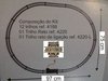 D1190 - Lote 14 Trilhos Para Circuito Oval Frateschi - Produto novo - comprar online