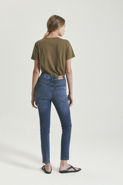 Jean mom online fit pas cher