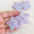 Par de Hairclips estrelas glitter Lilás - comprar online