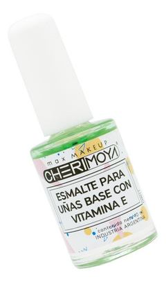 Esmalte Base con Vitamina E 10ml- Cherimoya - Bonpel Distribuidora S.R.L