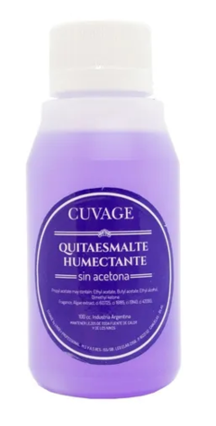 Quitaesmalte Uñas Humectante Sin Acetona 100ml- Cuvage