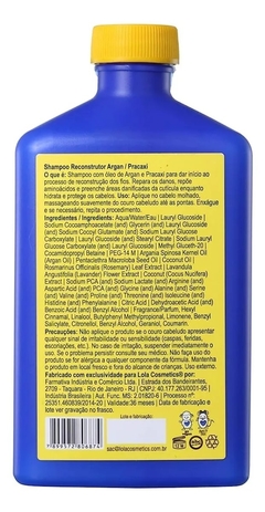 Shampoo Reconstructora Argan Oil 250gr- Lola Cosmetics - comprar online
