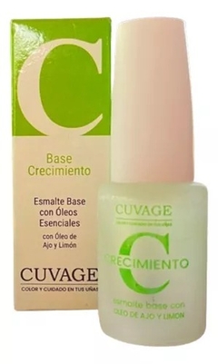 Esmalte Base Crecimiento con Oleo de Ajo y Limon 11ml- Cuvage