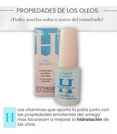 Esmalte Base Hidratante con Oleo de Palta y Omega Max 11ml- Cuvage - comprar online