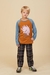 REMERA MANGA RAGLAN CIRCUS KIDS OCRE