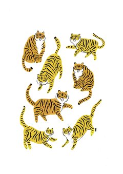 Archivo descargable - Ilustración "Tigres" - comprar online