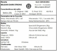 Belgian Dark Strong Ale - Silo Cervecero | Insumos Cerveceros | Cerveza Artesanal
