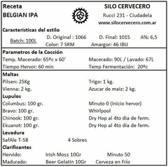Belgian IPA - Silo Cervecero | Insumos Cerveceros | Cerveza Artesanal