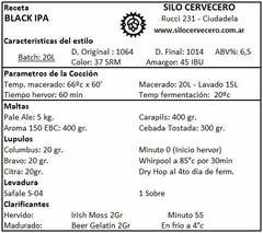 Black Ipa - Silo Cervecero | Insumos Cerveceros | Cerveza Artesanal