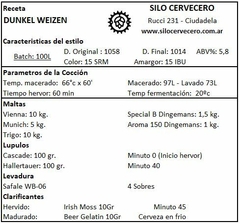 Dunkel Weizen - Silo Cervecero | Insumos Cerveceros | Cerveza Artesanal