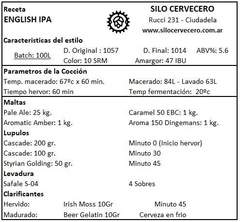 English IPA - Silo Cervecero | Insumos Cerveceros | Cerveza Artesanal