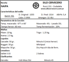 NAIPA - Nueva Argenta IPA - Silo Cervecero | Insumos Cerveceros | Cerveza Artesanal