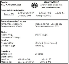 Argenta Red Ale - Silo Cervecero | Insumos Cerveceros | Cerveza Artesanal