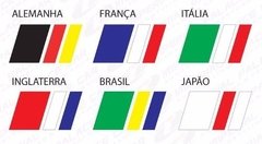 Adesivos Bandeira Alemanha Italia França Japão Brasil - comprar online
