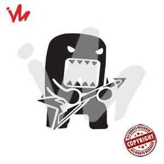 Adesivo Domo Kun Guitarra Rock - comprar online