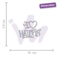 Adesivo I Love Haters Grafitti - comprar online