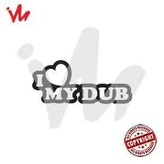 Adesivo I Love My Dub - comprar online