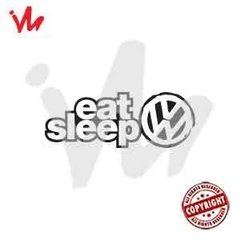 Adesivo VW Eat Sleep Volkswagen - comprar online