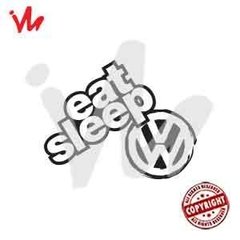Adesivo VW Eat Sleep Volkswagen