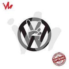 Adesivo VW Paz Amor Mãozinha Volkswagen - comprar online