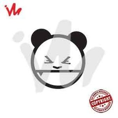 Adesivo Bad Panda Face Emoticon - comprar online