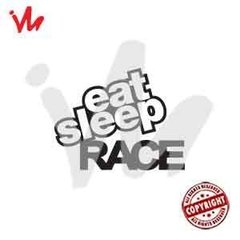 Adesivo Eat Sleep Race - comprar online