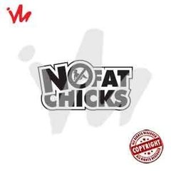 Adesivo No Fat Chicks - comprar online