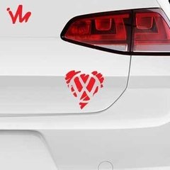 Adesivo VW Love Coração Volkswagen - Imperial Palace