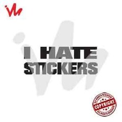 Adesivo I Hate Stickers