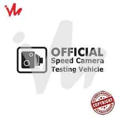 Adesivo Official Speed Camera Testing Vehicle