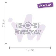 Adesivo The World is Flat - comprar online