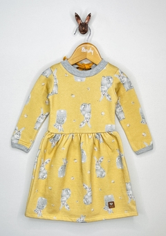 Vestido nena/beba friza conejos- Cod: 21058 en internet