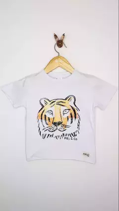 Remera nene blanca Tigre - Cod: 21607 - comprar online