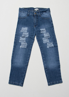 Pantalon Jean Mom Roturas - comprar online