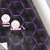 Papel de Parede 3D Geometrico Hexagono Luz led Roxa 3m - comprar online